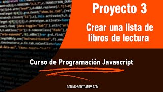 Curso de JavaScript para Principiantes Proyecto 3 Crear una lista de libros de lectura [upl. by Cacka]