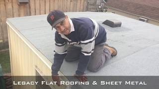 Ipperwash Ontario Trailer RV Cottage Flat Roof  Legacy Flat Roofing [upl. by Herriott]