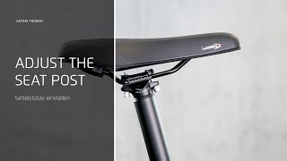 Satori Trident How to adjust the seat post [upl. by Murrah425]