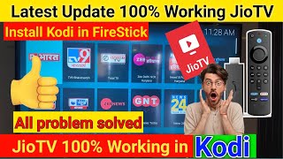 JioTV Working in Kodi ✅ 100  JioTV in Kodi 2024 [upl. by Ardnued6]