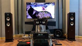 ONKYO TXNR 6100  Polk Signature ELITE Series   Dolby Atmos Demo Sound Test [upl. by Sollows]