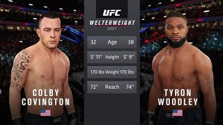 Colby Covington vs Tyron Woodley  UFC® 4 Las Vegas Live Gameplay [upl. by Neelyahs]