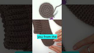 RIBBED SLIPPERS crochetinstructions crochettutorial crochet [upl. by Ortrude]