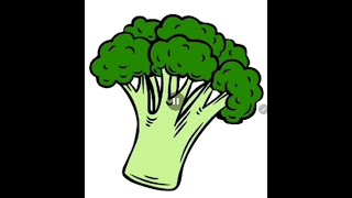 90  do you know about BROCOLI lets learn and color [upl. by Dnalloh]