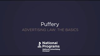 Truth in Advertising 101 Puffery [upl. by Stillmann]