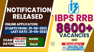 IBPS RRB Notification 2023  IBPS RRB POClerk Recruitment 2023 Complete DetailsSreedhars cce [upl. by Ocko]