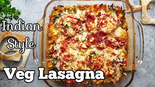 Veg Lasagna Recipe  Veggie Lasagna Indian Style  veglasagna recipe [upl. by Gorden]