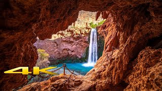 Havasupai Falls Full Hike 4K 🇺🇸 [upl. by Nosiram]