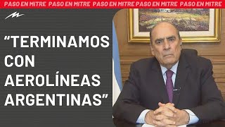 Guillermo Francos ratificó el cierre de Aerolíneas Argentinas si no aceptan su privatización [upl. by Sumaes]