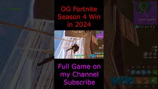 Season 4 Fortnite Solo Win in 2024 ogfortnite shorts fortniteclips [upl. by Reich]