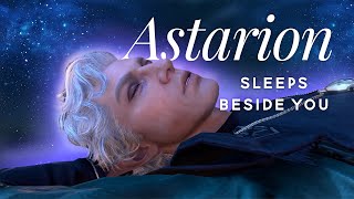 Astarion Sleeps Peacefully Beside You ASMR Soft Breathing Nighttime Ambience Campfire [upl. by Eniamor]