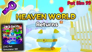 Purple Key Finally Solved amp Heaven World Returns in Pet Simulator 99 [upl. by Miki]