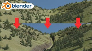 ErosionsSimulator mit Blender Geometry Nodes [upl. by Jerz862]