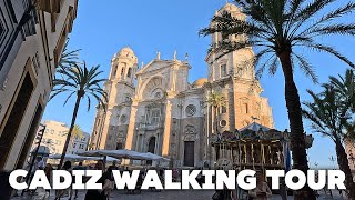 Cádiz Center Walking Tour Amazing Andalusie  Spain Europe 4K 2024 Relaxing walking [upl. by Nosrettap967]