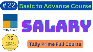 22 How To Do Salary Entry in Tally Prime  Salary Payable Entry in Tally Prime [upl. by Arihday]