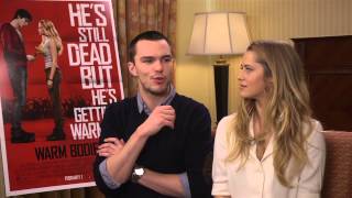 Warm Bodies Interviews with Nicholas Hoult and Teresa Palmer [upl. by Franck]