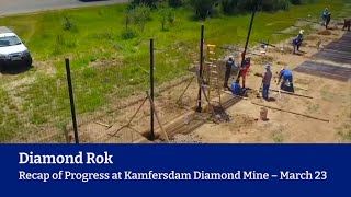 Work Progress at Kamfersdam Diamond Mine [upl. by Esinaej]