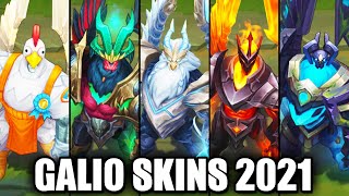 All Galio Skins Spotlight 2021 League of Legends [upl. by Xyno]