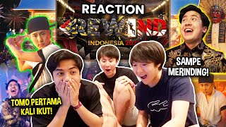 REACTION REWIND INDONESIA 2023 TOMO PERTAMA KALI IKUT SAMPE MERINDING [upl. by Ettennek]