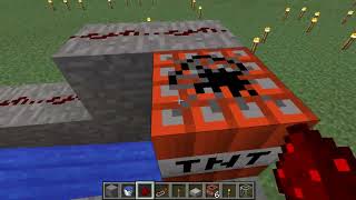 Minecraft How to Make a TNT cannon simple 183 [upl. by Ynatsed]