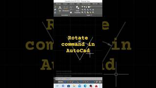 Rotate Command in AutoCAD in hindi  rotate command in AutoCadHow to rotate a line in AutoCAD [upl. by Anitsirhcairam]