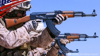 American Soldiers Fire Foreign Assault Rifles  AK47 FAMAS etc [upl. by Buerger]