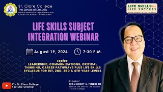 Life Skills Subject Integration Webinar 2024 [upl. by Catlee506]