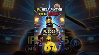 IPL Mega Auction Final List ipl megaauction shorts ytshorts viralshorts [upl. by Inattirb]