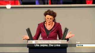 Ulla Jelpke DIE LINKE Datenkrake Bundesregierung [upl. by Prunella]