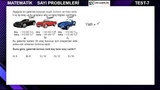 Sayı Problemleri Test 7 Soru 2 [upl. by Heins790]