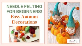 Needle Felting For Beginners  Autumn Decor [upl. by Ytima]