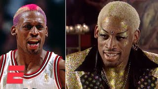 Dennis Rodman dripping in gold gives an inside look into his persona in a 97 interview  ESPN [upl. by Arraic]