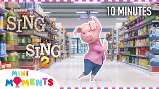 All of Rositas Songs in Sing and Sing 2 🐷🪩  10 Minute Compilation  Movie Moments  Mini Moments [upl. by Nolly]