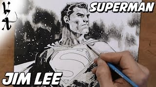 Jim Lee drawing Superman during Twitch stream [upl. by Minetta]