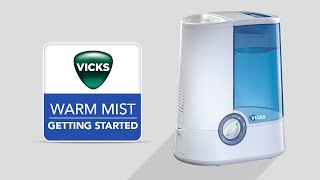 Vicks Warm Mist Humidifier V750  Getting Started [upl. by Dwyer]