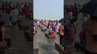 Digha sea beach water waves 🌊⛱️  beautiful weather 🌞🌤️🌈  shortvideo dighaseabeach viralshorts [upl. by Eleahcim]