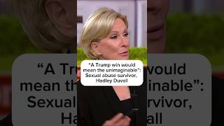 A Trump win would mean the unimaginable Sexual abuse survivor Hadley Duvall [upl. by Yenettirb]