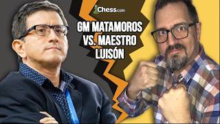 GM Matamoros vs maestro Luisón  Duelo de ajedrez [upl. by Nalyad713]