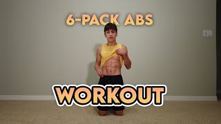 How To Get SIXPACK ABS The Fast Way  Intense At Home Workout  FullTimeNinja [upl. by Akierdna]