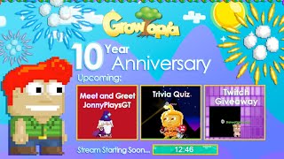 Growtopia Live Anniversary Special Life as a Content Creator [upl. by Novyak]