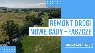 Nowe Sady  Faszcze remont drogi [upl. by Brufsky349]