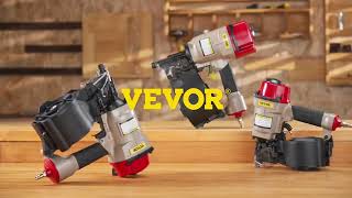 VEVOR Coil Siding Nailer CN55 Ultimate Woodworking Nail Gun Review [upl. by Nivanod806]