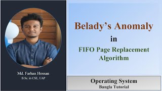 Beladys Anomaly  FIFO Page Replacement Algorithm  Operating System  Bangla Tutorial [upl. by Anileve]