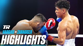 Emiliano Vargas Zips Past Jose Zaragoza In ONE ROUND  FIGHT HIGHLIGHTS [upl. by Huoh]