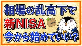 【不安】相場の乱高下が続く今、新NISAを始めてもいい？今から選びたい銘柄などを初心者向けにまるごと解説！ [upl. by Sinne]