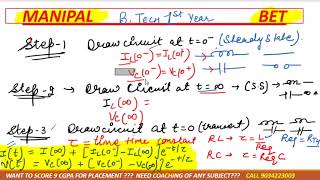 lec6 all formulae with step of Transient analysis of RL amp RC circuit Module 1 DC circuit mit [upl. by Bohaty]