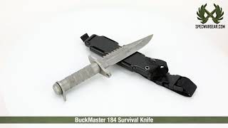 BuckMaster 184 Survival Knife [upl. by Haimaj]