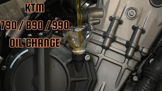 KTM 790 890 990 Oil Change [upl. by Cenac]