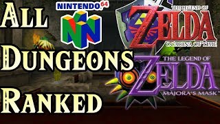 N64 Zelda Dungeons Ranked Worst to Best OoT and Majora OLD [upl. by Sillig]