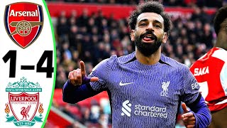 Arsenal vs Liverpool 14  All Goals and Highlights  2024 🔥 SALAH [upl. by Eizus]